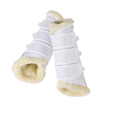 Eskadron Gamaschen Fauxfur white