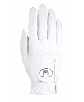 Roeckl Handschuh Lisboa Strass weiß